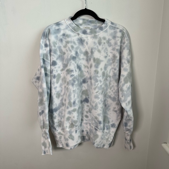 Abercrombie Oversized Tie-Dye Soft AF Crewneck Sweatshirt - Picture 1 of 9